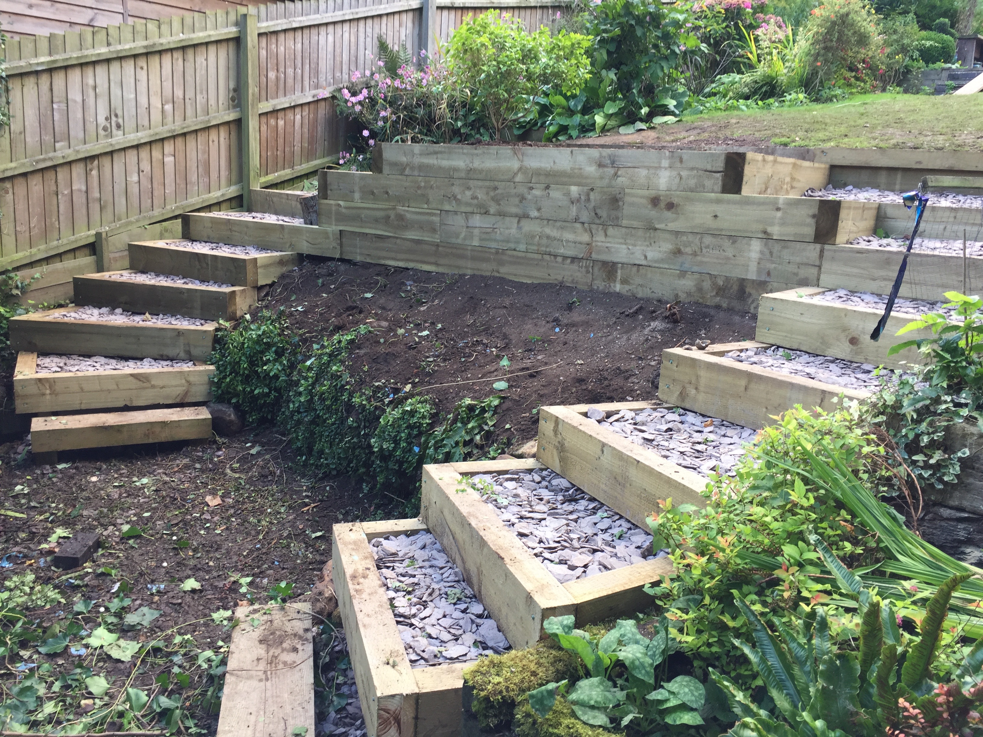 Sleeper retainer and steps | Iain Ward Contracting